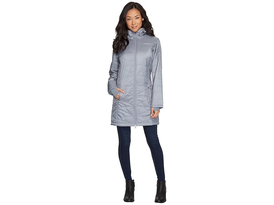

Columbia Mighty Litetm Hooded Jacket (Grey Ash) Women's Coat