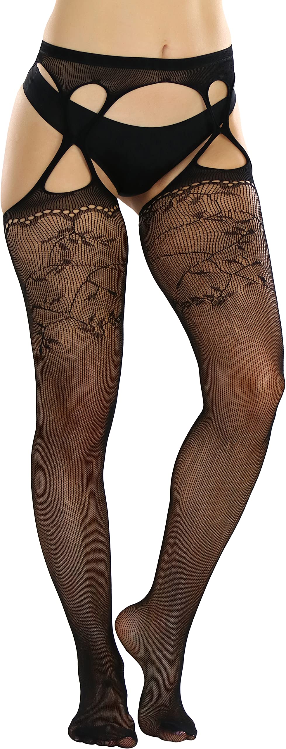 ToBeInStyle Women's Suspender Pantyhose
