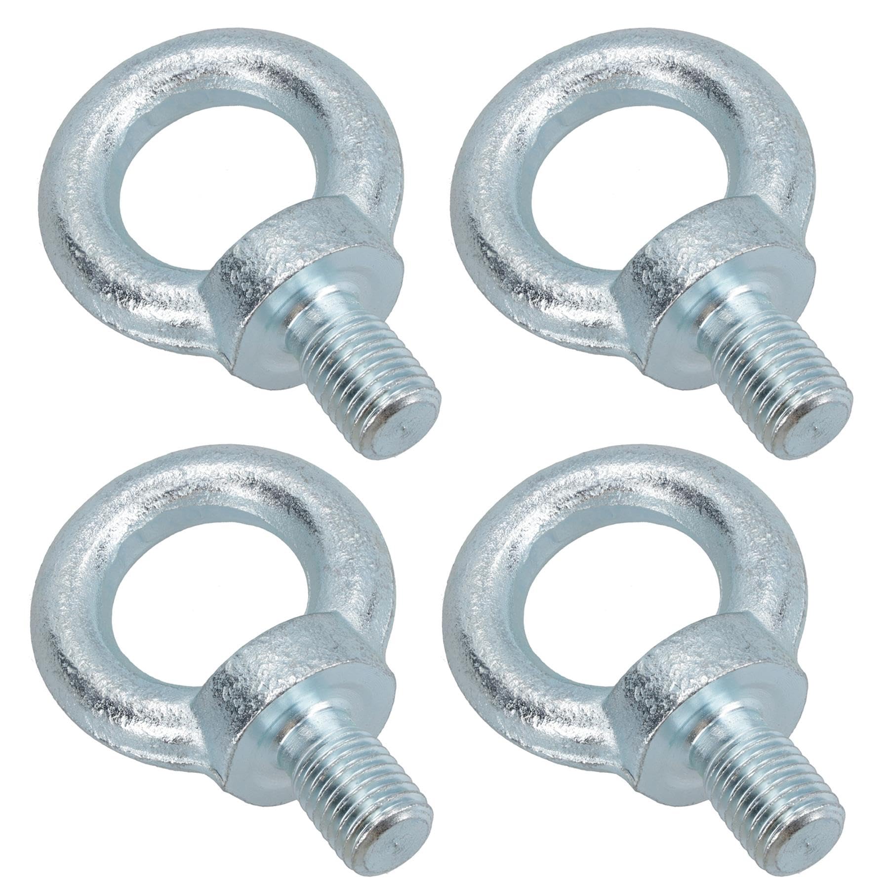 10mm Lifting Eyes Eyebolt Ring Zinc Plated 18mm Length 0.23 Ton Capacity 4pc