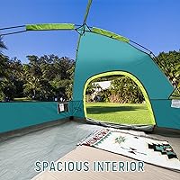 Vista 3 de Tents for Camping 4 Person Tent Waterproof Windproof Double Layer Camping Tent, Easy Setup Dome Tent with Large Mesh Windows & Wider Door for