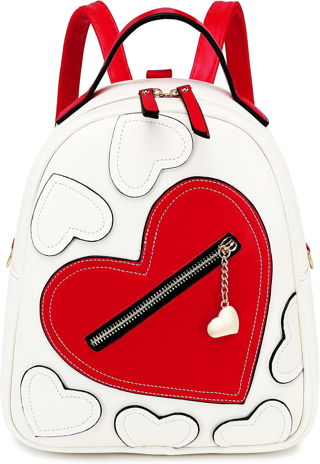 red mini backpack purse