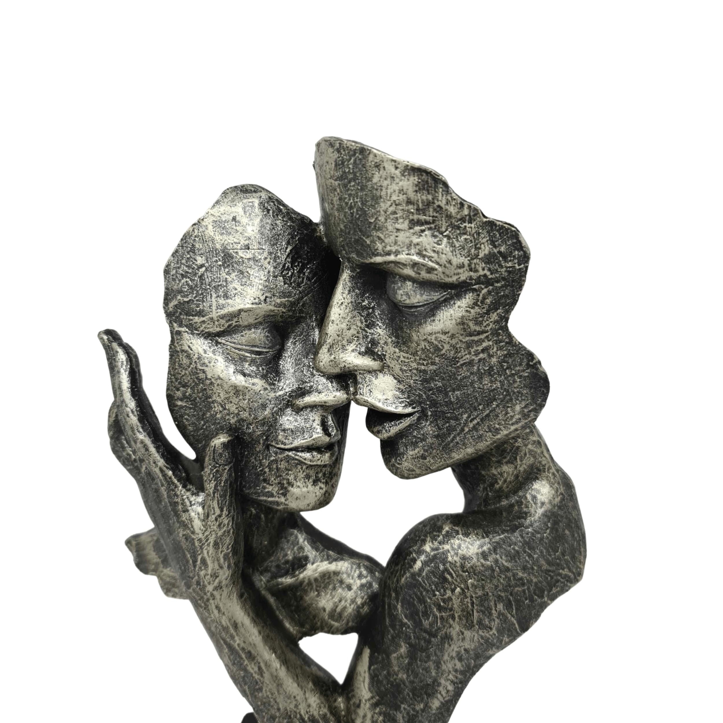 Lifestyle & More Buste déco Exclusif Sculpture Couple d'amoureux en Pierre reconstituée Couleurs Antiques Hauteur 32 cm