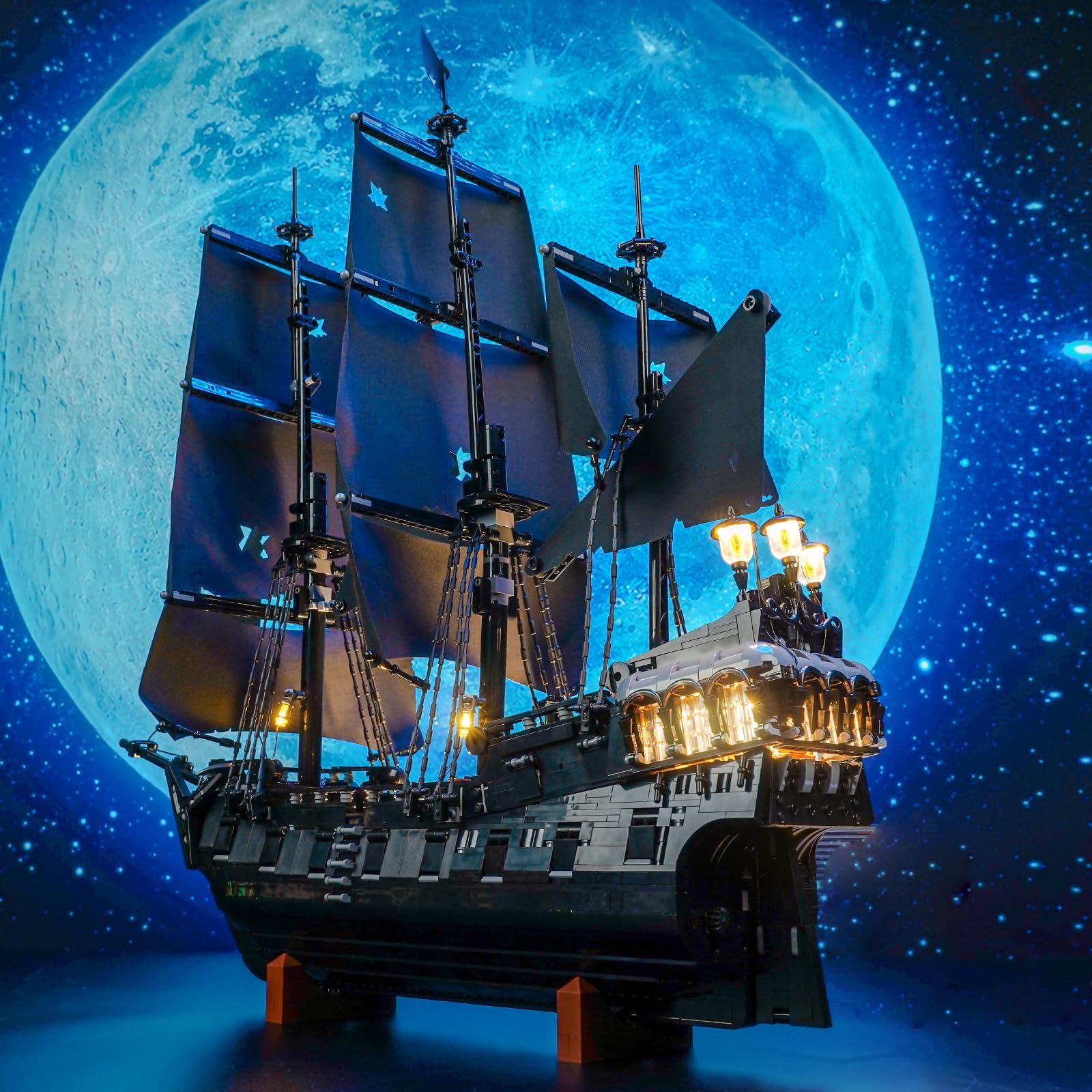 LocoLee Licht Kit Kompatibel mit Lego 10365 Captain Jack Sparrow's Pirate Ship (Kein - Lego-Set) Dekorative Beleuchtung Set Compatible with Lego Sparrows Piratenschiff