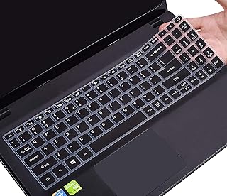 Keyboard Cover for Acer Aspire 5 Slim Laptop 15.6 inch A515-45 A515-46 A515-43 A515-44 A515-55 A515-55T A515-55G A515-56 A515-54 A515-54G, Acer Aspire 3 A315-54/55/56/57/58 Keyboard Accessories, Black