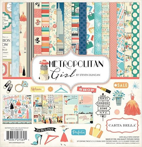Carta Bella Paper Company CBMG60016 Metropolitan Girl Collection Kit