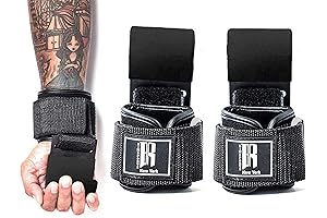 RIMSports Pull Up Strap Weight Lifting Hooks