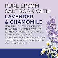 Vista 9 de Dr Teal's Remoje para dormir con sal pura de Epsom, melatonina y mezcla de aceites esenciales, 3 libras (paquete de 4)