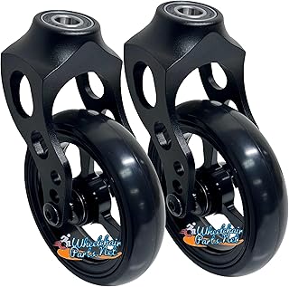 Wheelchair Caster Fork Assembly with 4