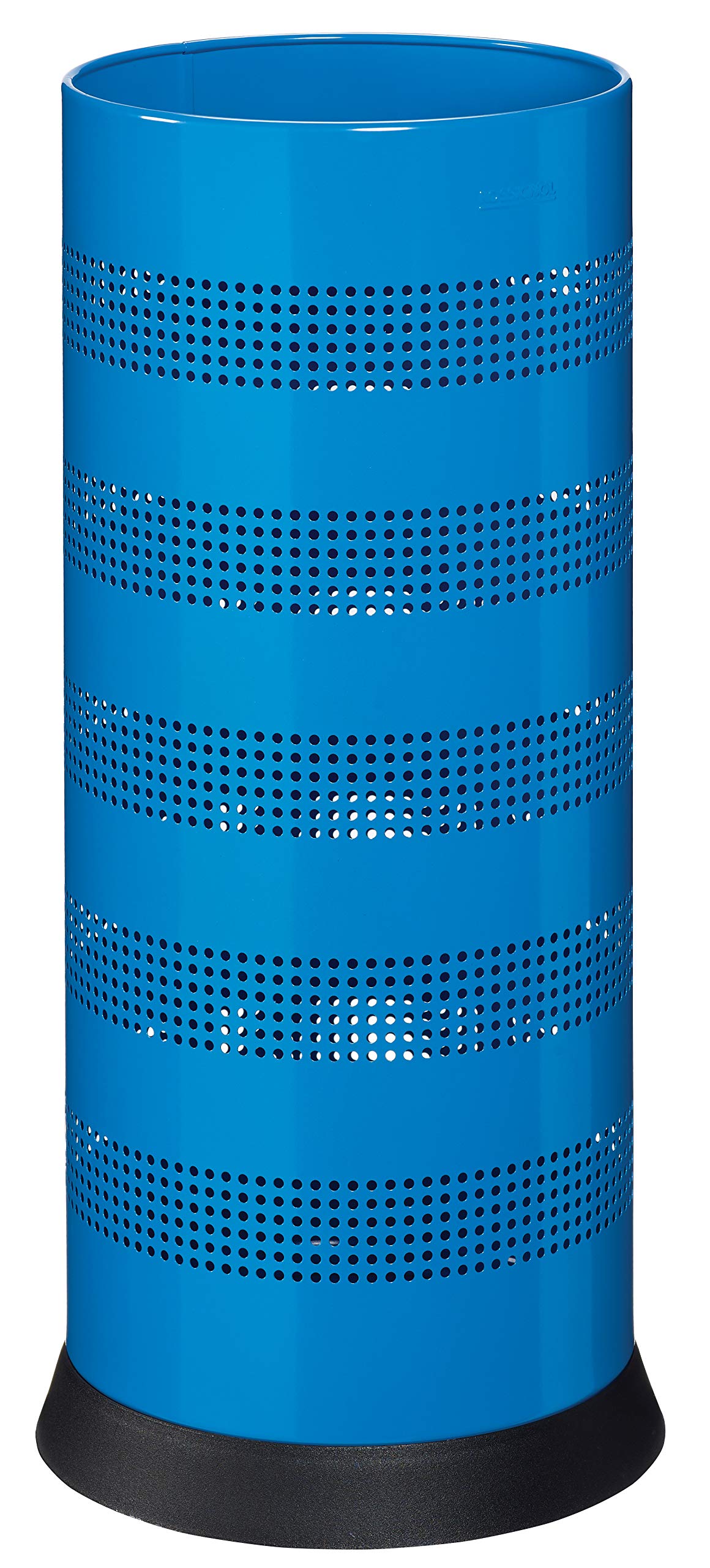 Porte-parapluie perforé bleu à haute ventilation et grande capacité 28L
