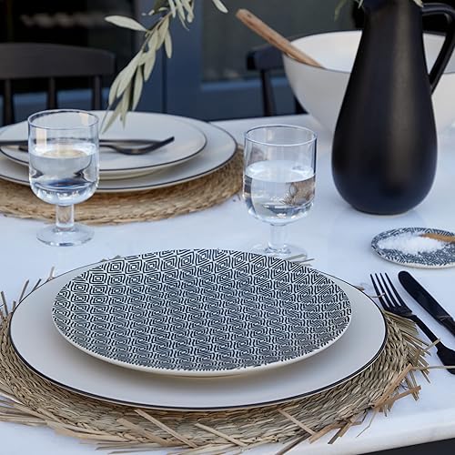 Miniatura 4 de Costa Nova Glassware - Juego de 6 copas de vino de 9 onzas, colección Safra, transparente, aptas para microondas y lavavajillas, acristalamiento