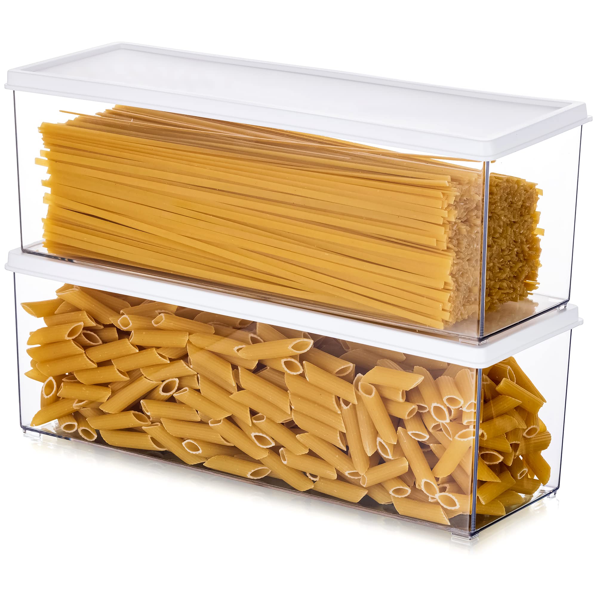 Queta Boite De Rangement Cuisine Lot De 24Pcs, Contenants Céréales Hermétiques, Bocaux