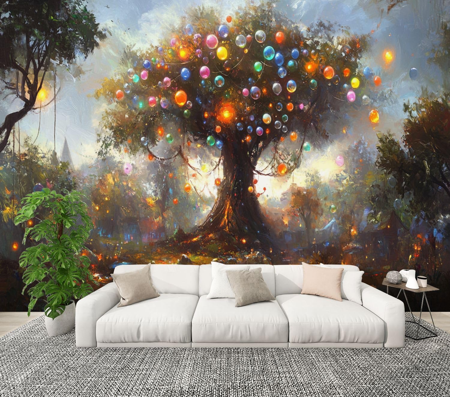 Modern Peel and Stick Wall Mural Wallpaper Ethereal Giant