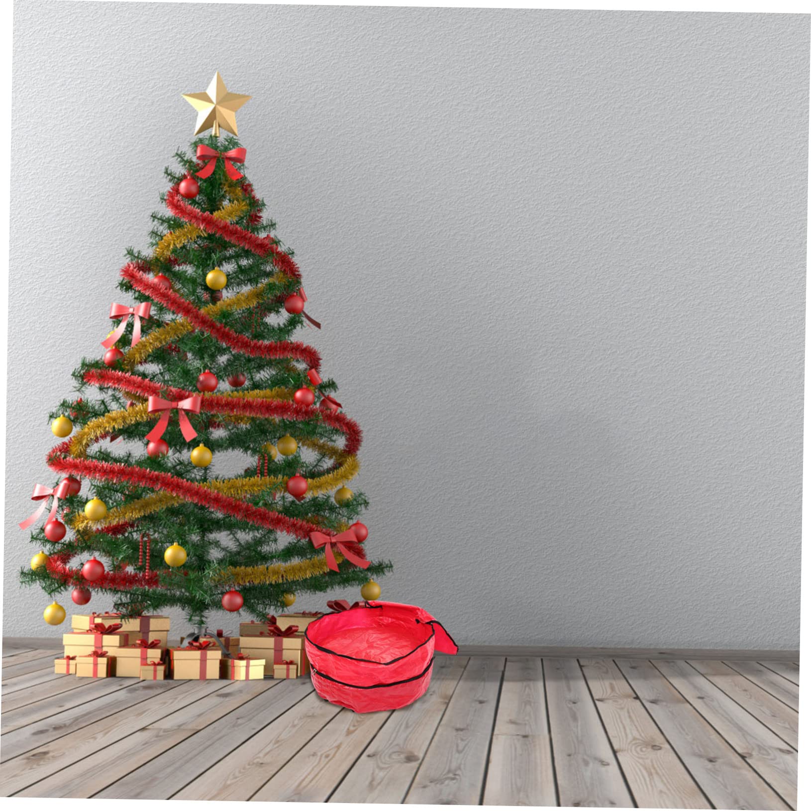 PRETYZOOM 2 Pz Borsa Porta Ghirlande Custodia per Ghirlande Natalizie Ghirlanda di Halloween Custodia Appendini per Ghirlande per Porta D'ingresso Borsa Ghirlanda di Natale Rosso