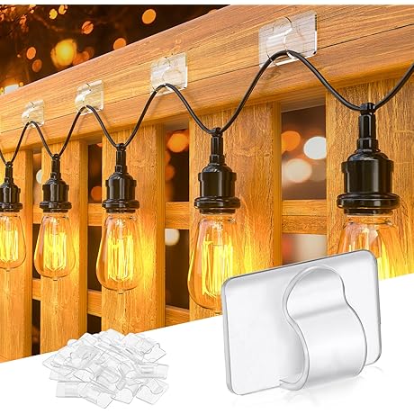 Brightown Hooks Light and Stable Cord Organizer 3M Cord Clips