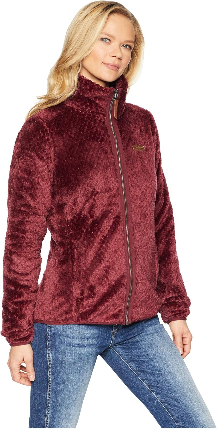 Columbia Womens Fire Side II Sherpa Full Zip Fleece Jacket, Rich Wine, 2X - Image 4
