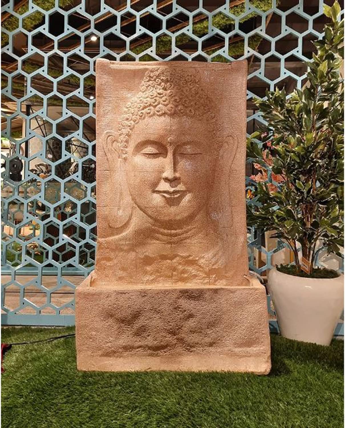 Fountain Hub Presents Best Gift For Your Home On The Occasion Of Christmas And New Year Water Fountain Wall Buddha Water Fountain with Light Water Pump Make Your Home Pretty Perfect Addition Your Dcor