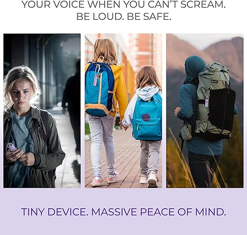 Miniatura 2 de Juego de llaveros de autodefensa recargable de 140 dB para mujeres con alarma de seguridad personal, alarma de llavero y silbato - Herramientas de