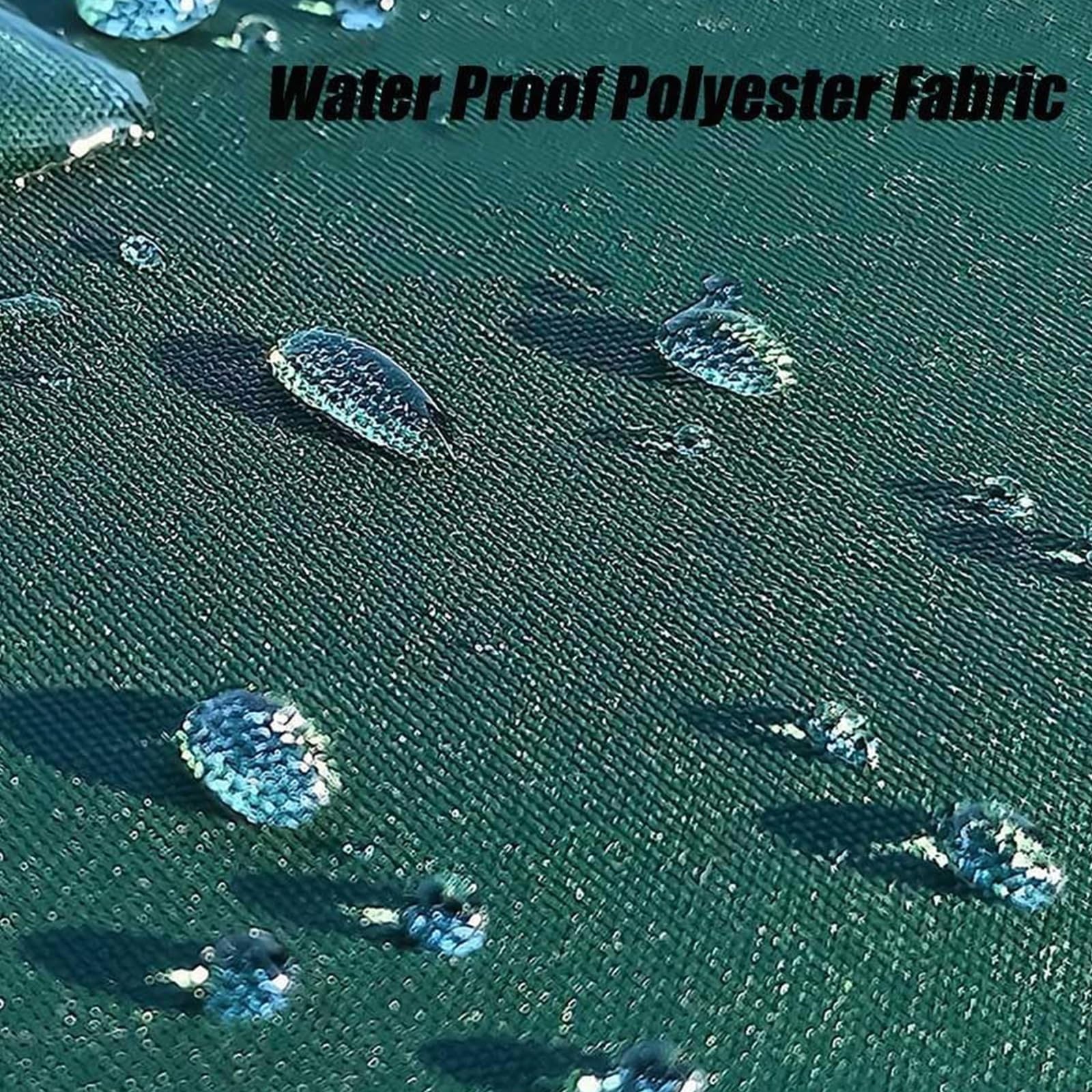 Cubierta de repuesto para sombrilla cuadrada de 3 m y 2,5 m, resistente a los rayos UV, para jardín, piscina, mercado, tela verde (250 x 250 cm)