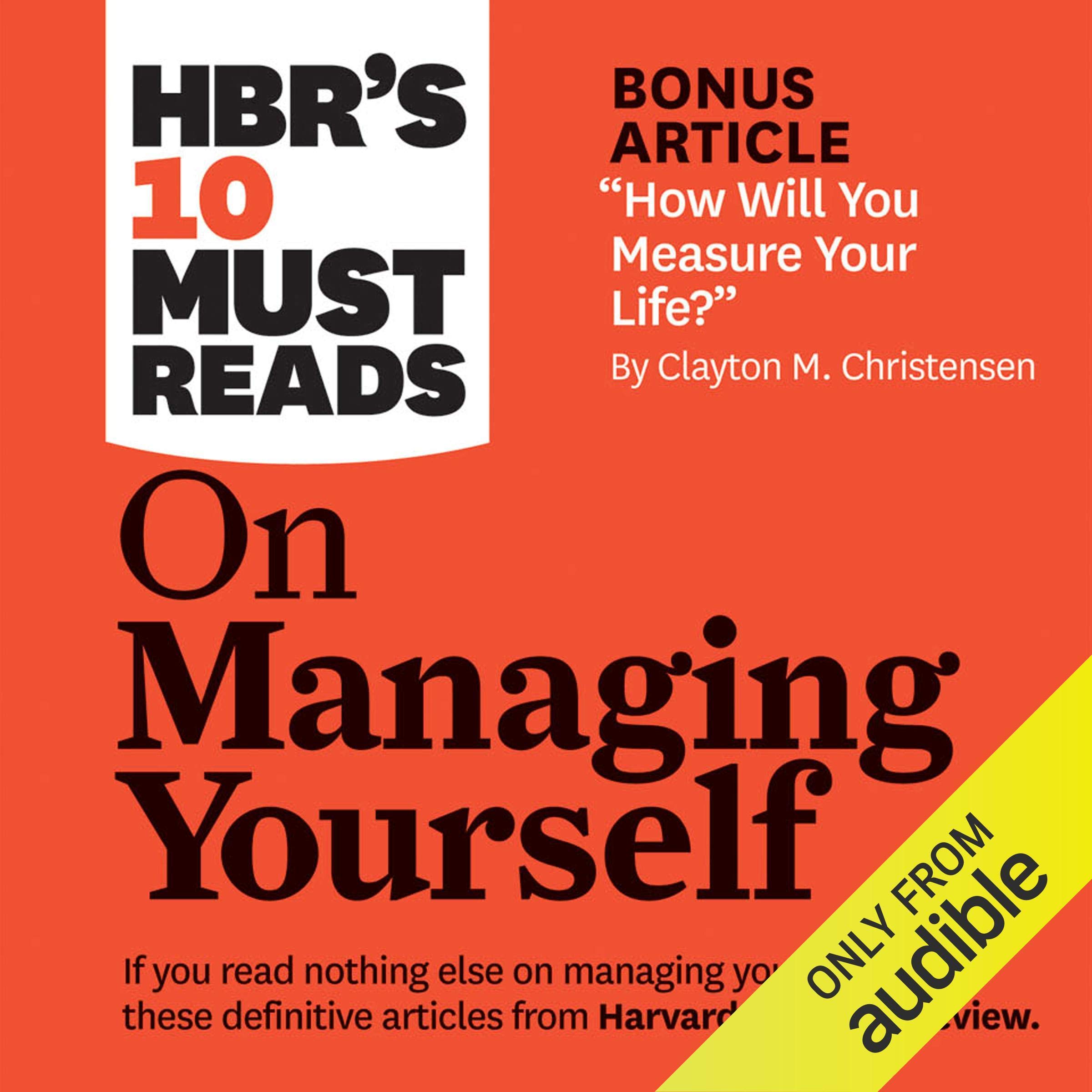 Cover art for HBR's 10 Must Reads on Managing Yourself