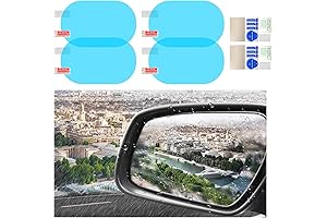 Ziciner 4 PCS Car Rearview Mirror Hydrophobic Sticker