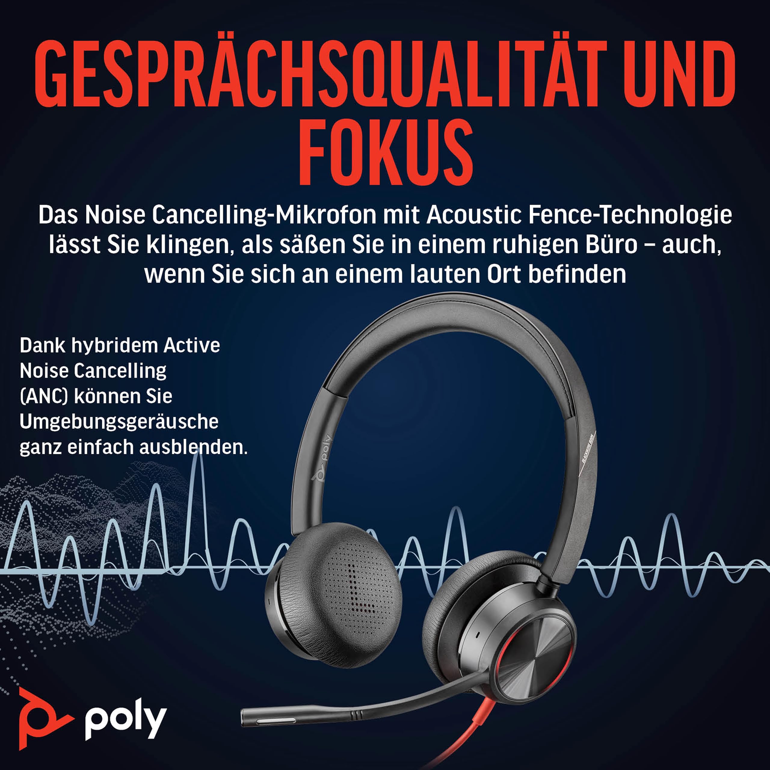 Poly Headset Blackwire C8225 Teams USB-A/C etail