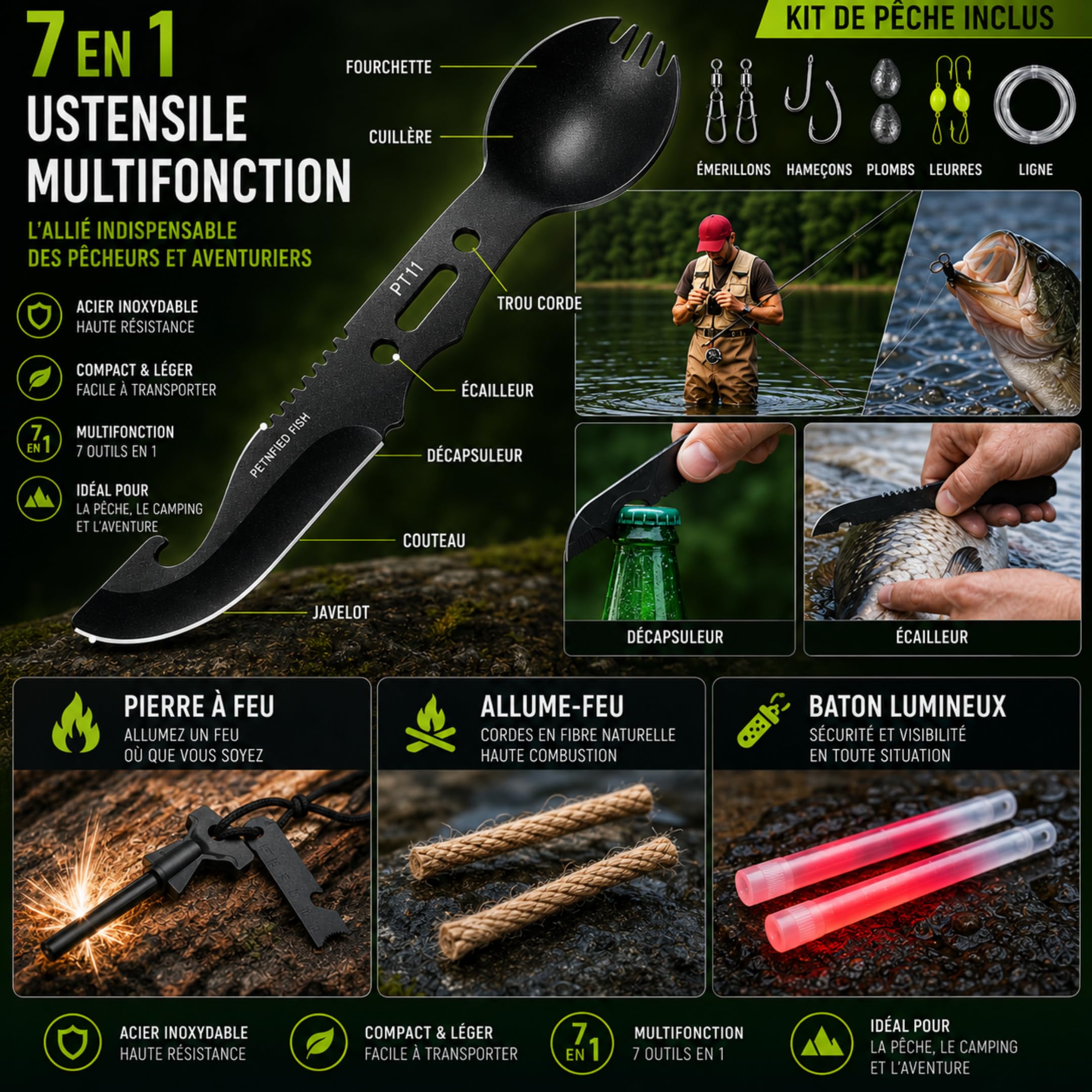 Kit de Survie Complet Catastrophe 72h Trousse de Secours Complete Urgence | Kit survie complet et sac survie robuste pour toute la famille. First aid kit survival kit urgence Survie materiel militaire
