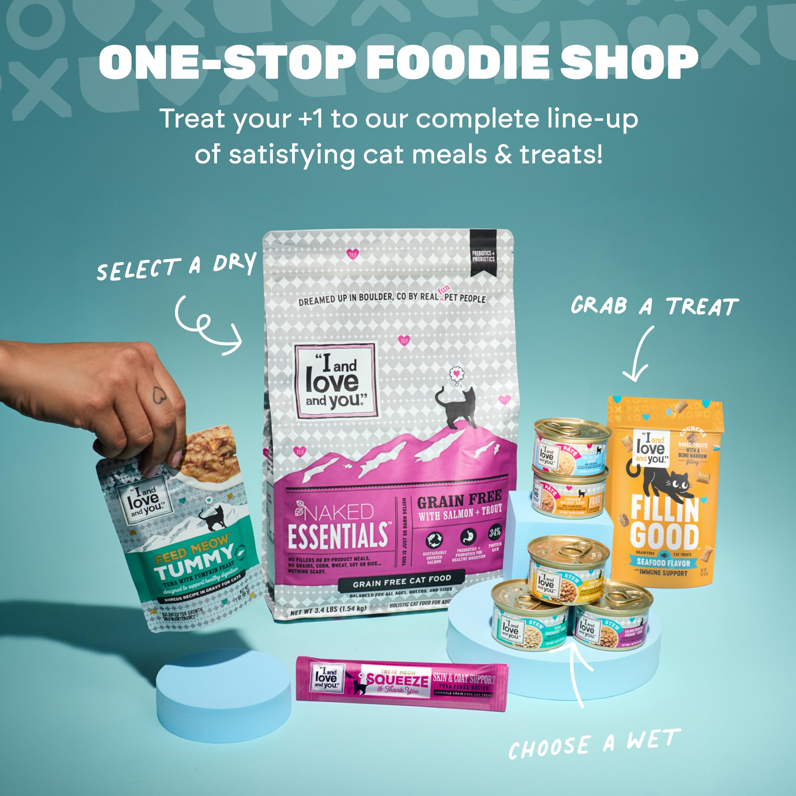 "I and Love and You" Naked Essentials - Comida Seca para Gatos sin Grano