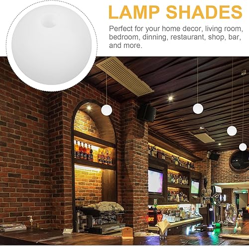 Miniatura 3 de Baluue Pantalla de lámpara de globo, cubierta de lámpara de bola de repuesto, cubierta de luz acrílica Celing, cubierta de luz colgante redonda,