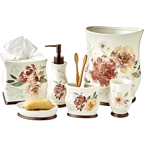 Miniatura 6 de SKL Home Dispensador de jabón floral Holland, natural