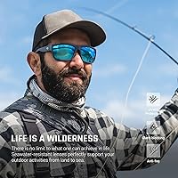 Vista 32 de TOREGE - Lentes de sol polarizados deportivos para hombres y mujeres, para ciclismo, correr, golf, pesca, TR26 Marco negro y lente plateado cobre