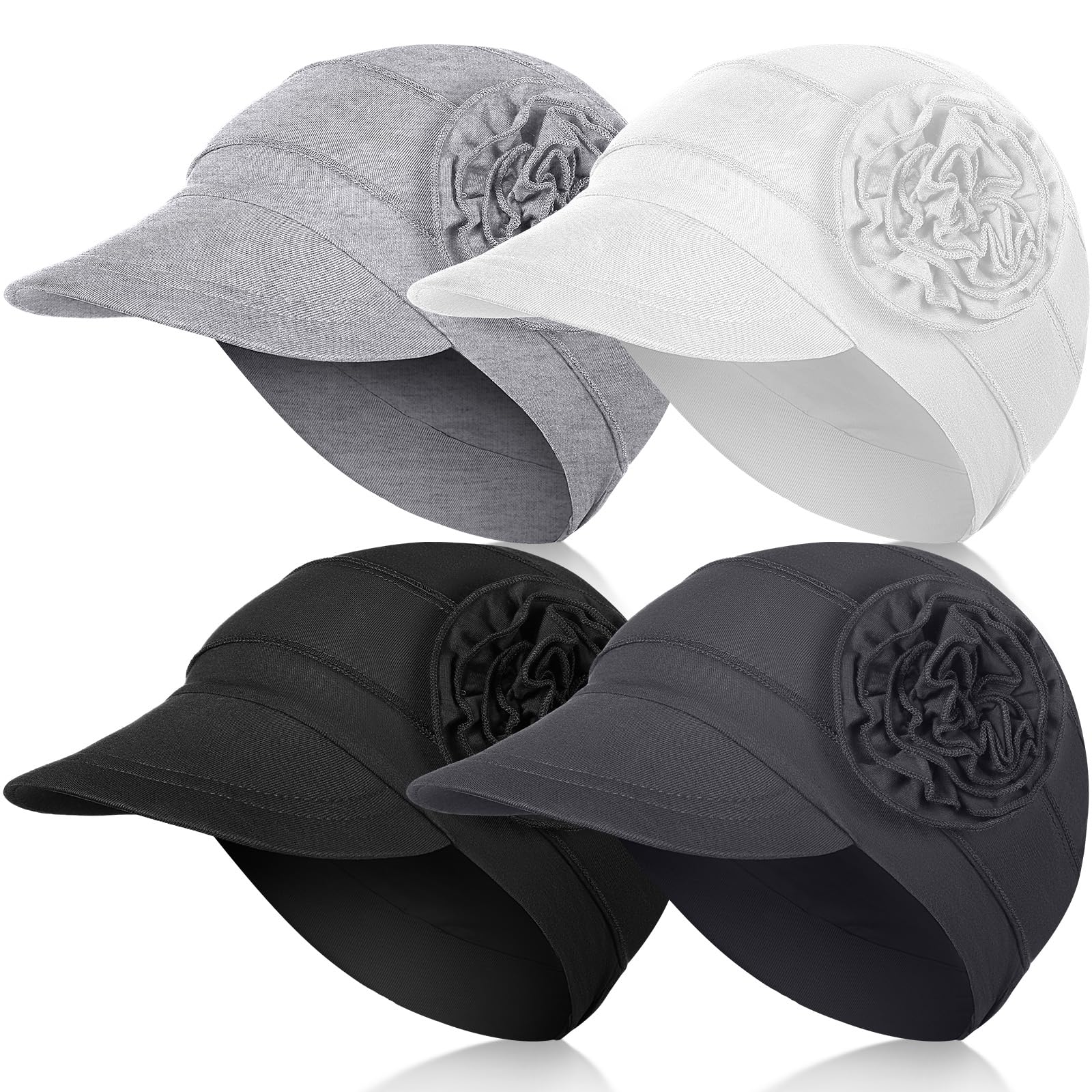 JenPen 4 Pcs Soft Chemo Cancer Hats for Women