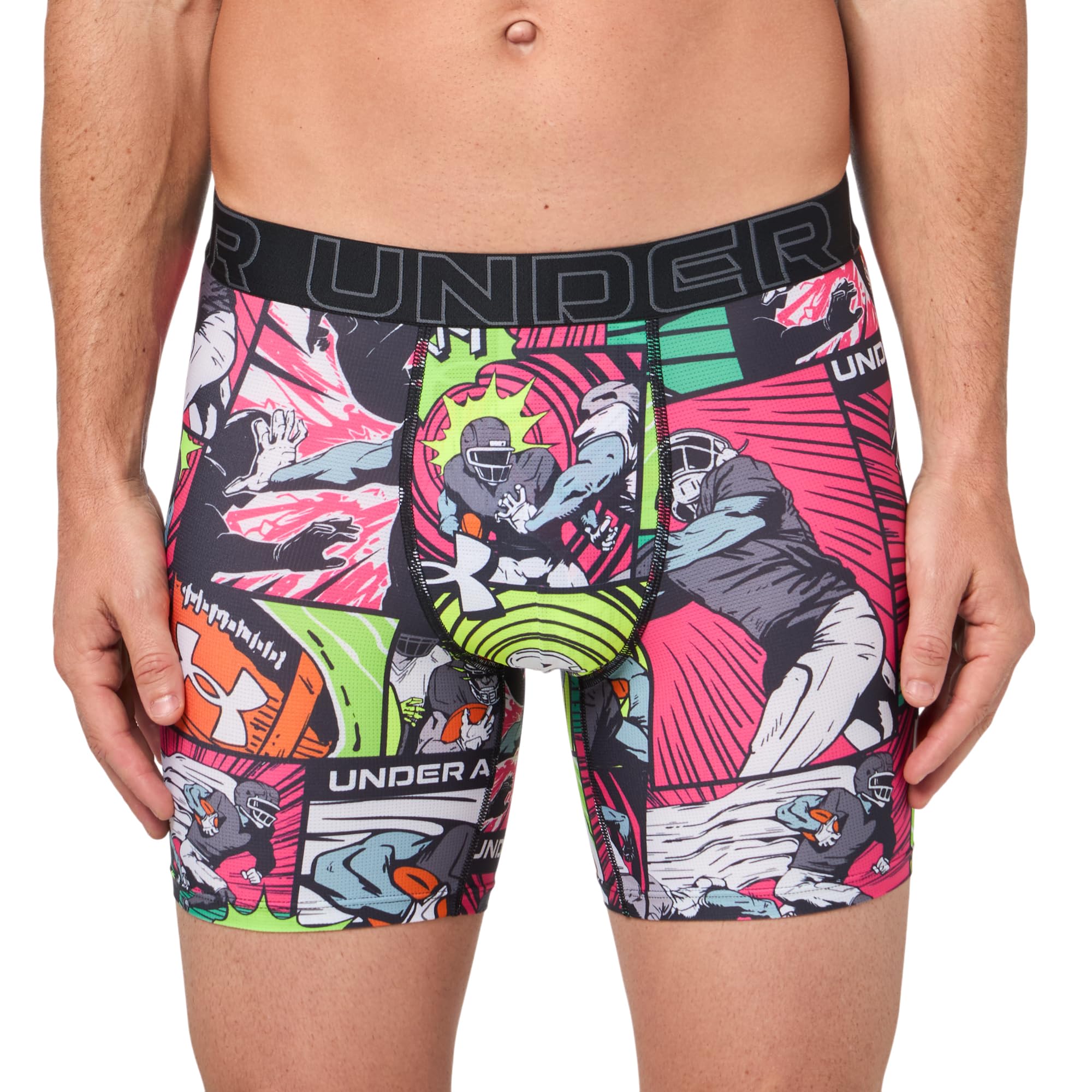 Under Armour Men's Multi-Pack Performance Tech Mesh Boxerjock Brief, 6" Inseam, All-Day Comfort
