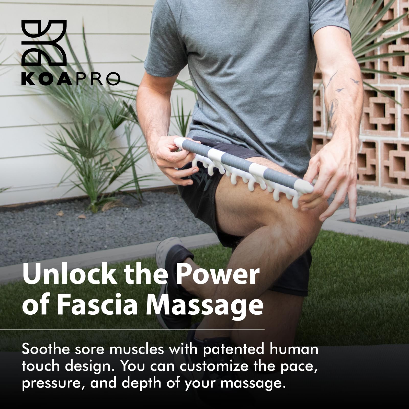 KOA PRO - Herramienta de masaje de cuerpo entero, herramienta de liberación miofascial, punto de activación manual y masajeador de tejido profundo, salud holística de la fascia para masaje de