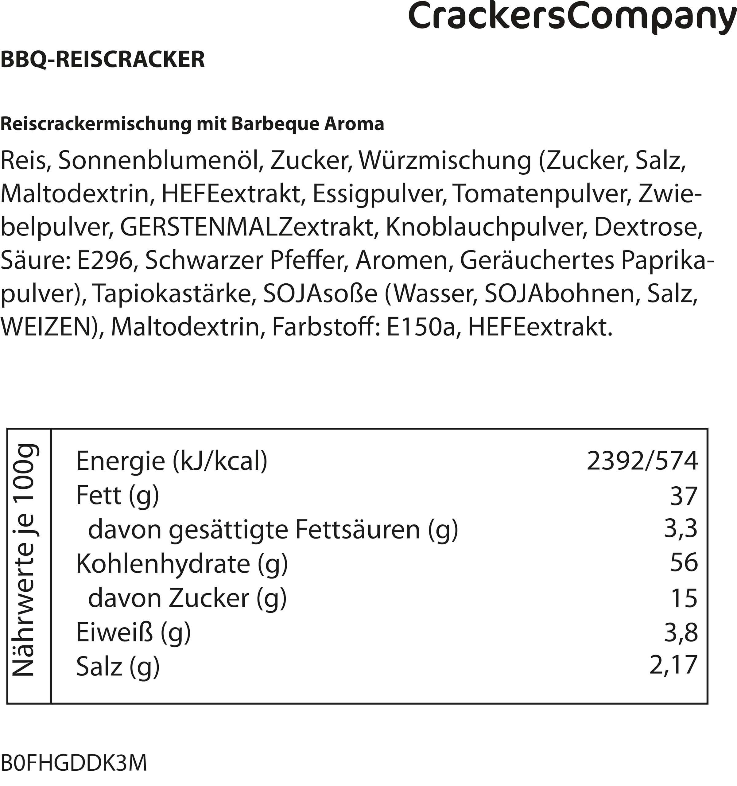 Galletas de arroz para barbacoa, 2500 g, crujientes, picantes, ahumadas, con sabor a parrilla