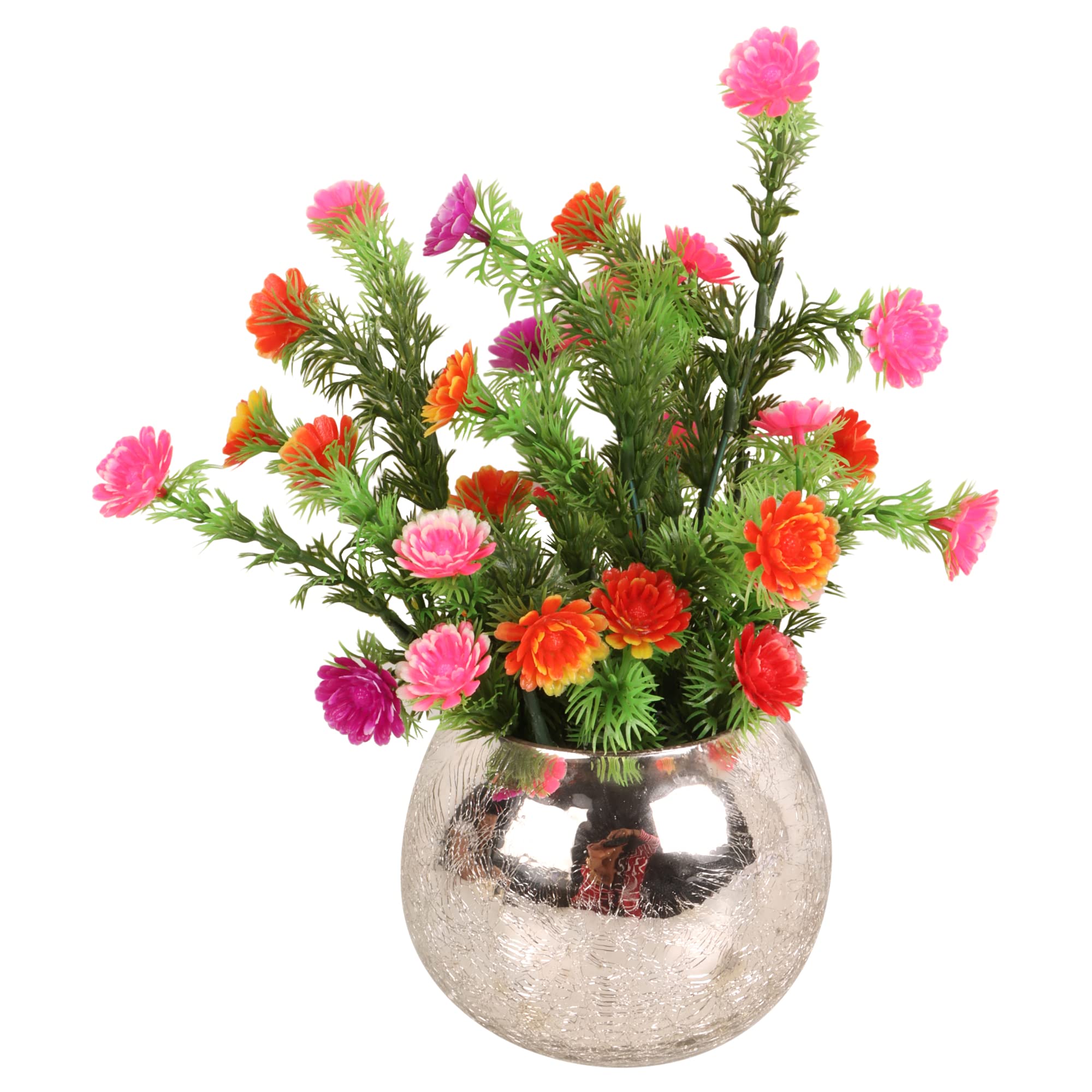BS AMOR Vase Flower Pot with Multicolour Flower Bunch for Plants for Home Decoration | Birthday Decoration Items | Room Decor | Centre Table showpiece, Polyester (B09MLQ7TPS) Amazon Price History, Amazon Price Tracker