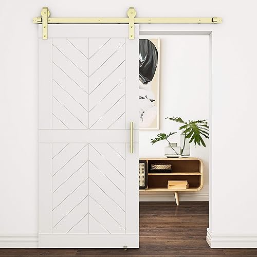 Miniatura 5 de National Hardware N700-113 - Guía de suelo doble para puerta corrediza interior de granero, 1 34 pulgadas, oro cepillado (paquete de 2)