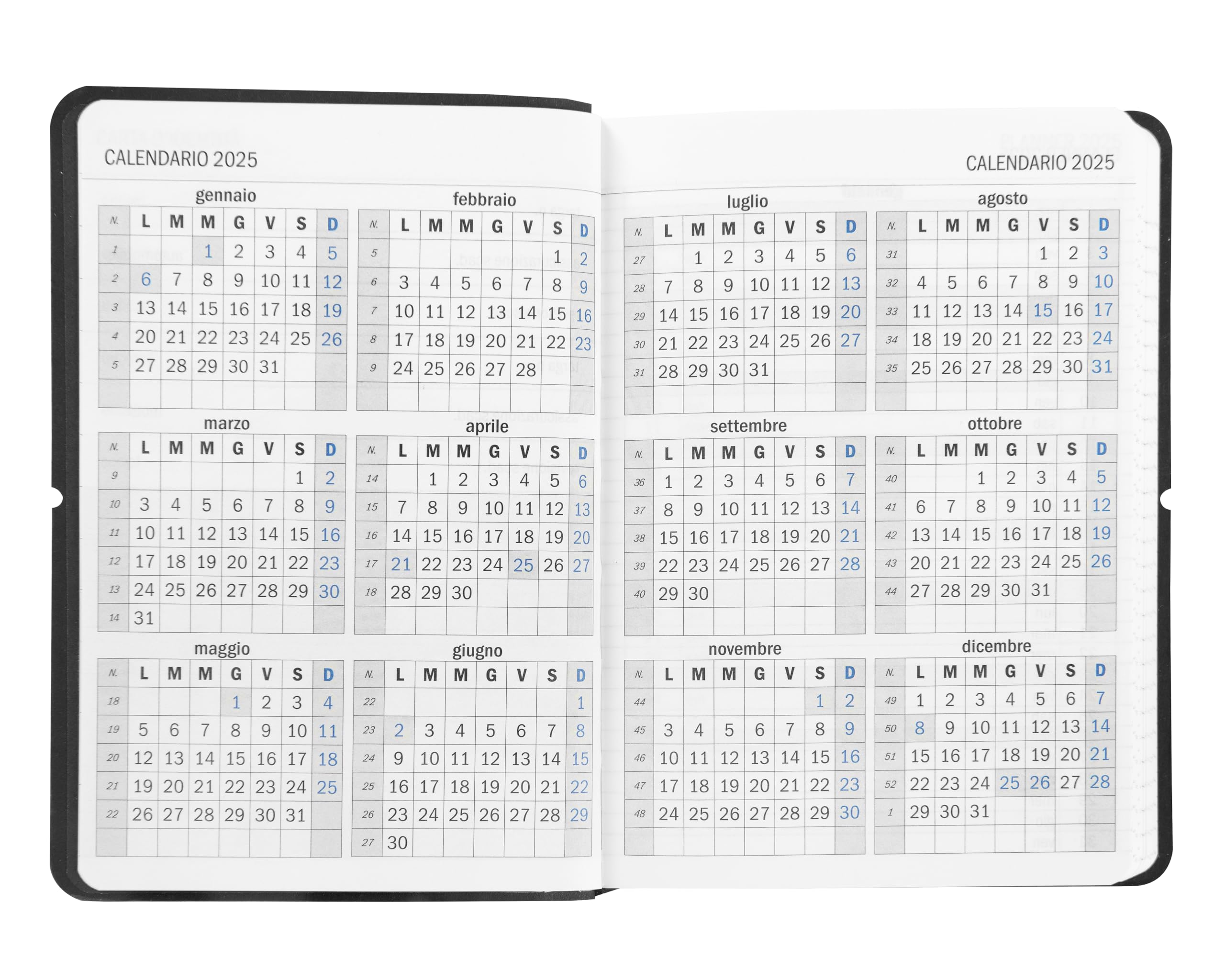 COMIX U, Mini - Agenda 2024 Giornaliera 12 Mesi, Con Calendario