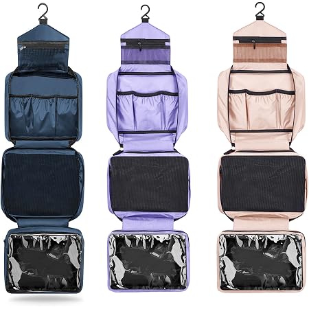 Amazon.com: Neceser de viaje para hombre, bolsa de aseo colgante con 4  compartimentos, organizador portátil impermeable compacto de viaje, ideal  para viajes diarios (verde oliva + morado + rosa) : Belleza y Cuidado  Personal