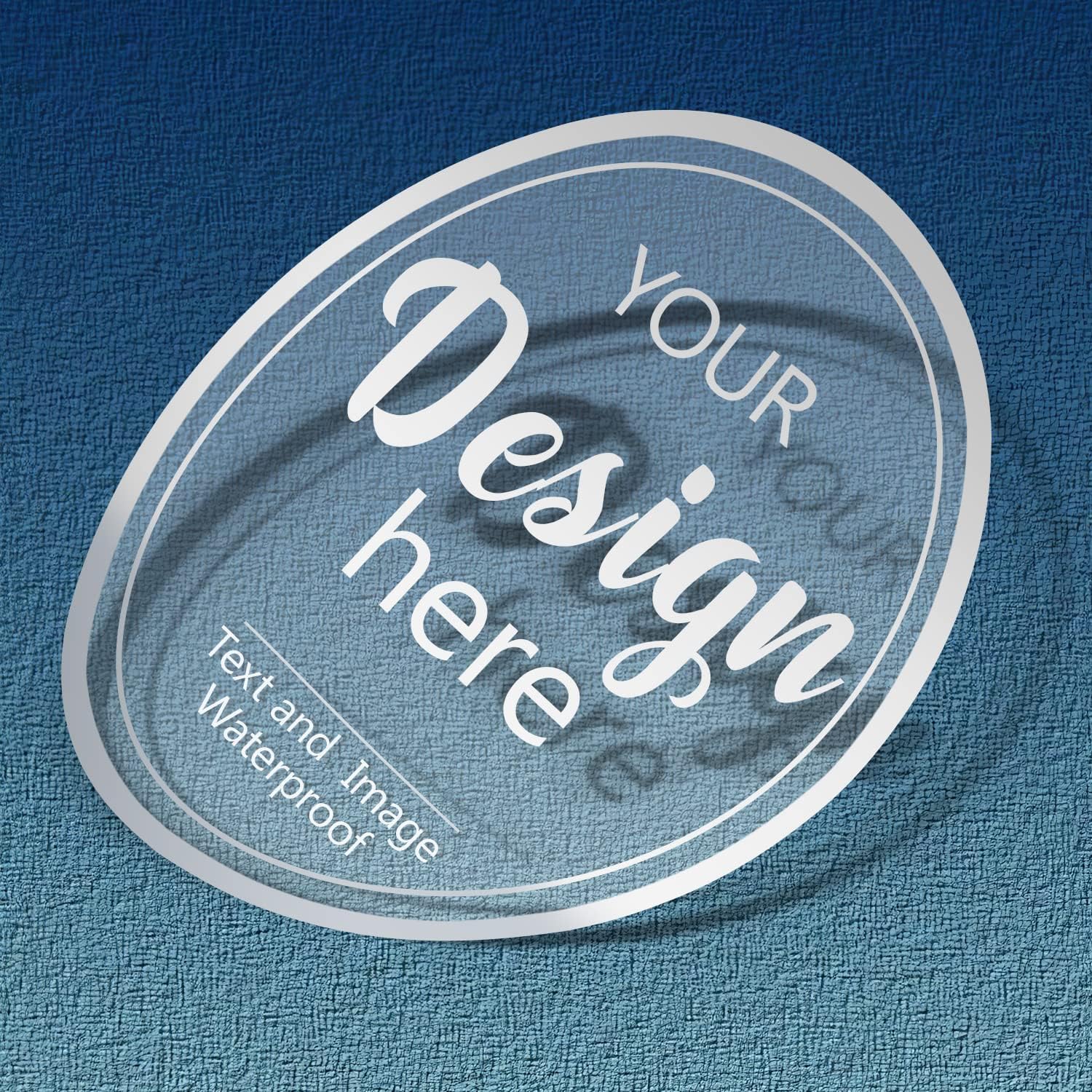 100-500 Pack 1.5"x1.5" Circle Custom Sticker,Waterproof Stickers Personalized Image,Logo Stickers Labels for Business, Weddings, Birthday Parties Gifts