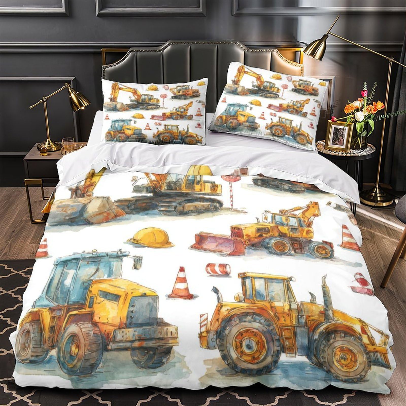 Parure de lit microfibre 260x220 housse de couette imprimé 3D reptile doux