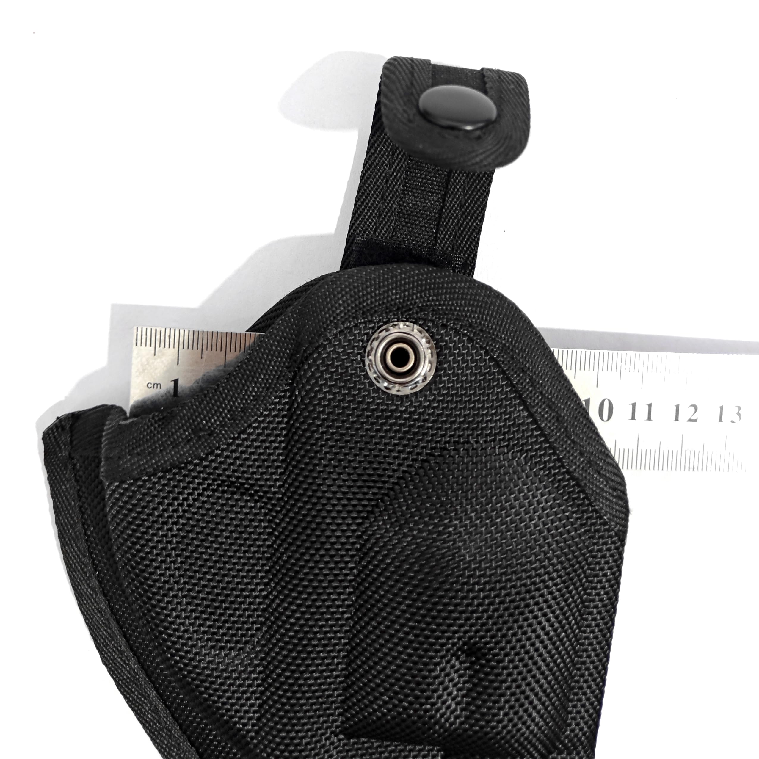 Tactical Universal Oxford Revolver Holster, Snap Strap and Belt Loop, Short & Long Style, Fits Most Revolvers