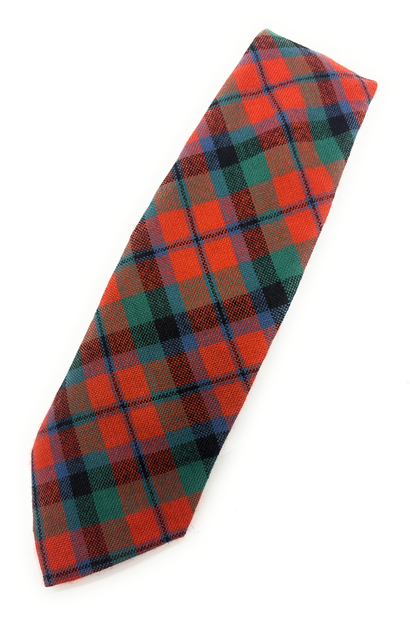 Pure Wool Scottish Tartan Necktie Available in Various Tartans - Made in Scotland (MacNaughton Ancient)