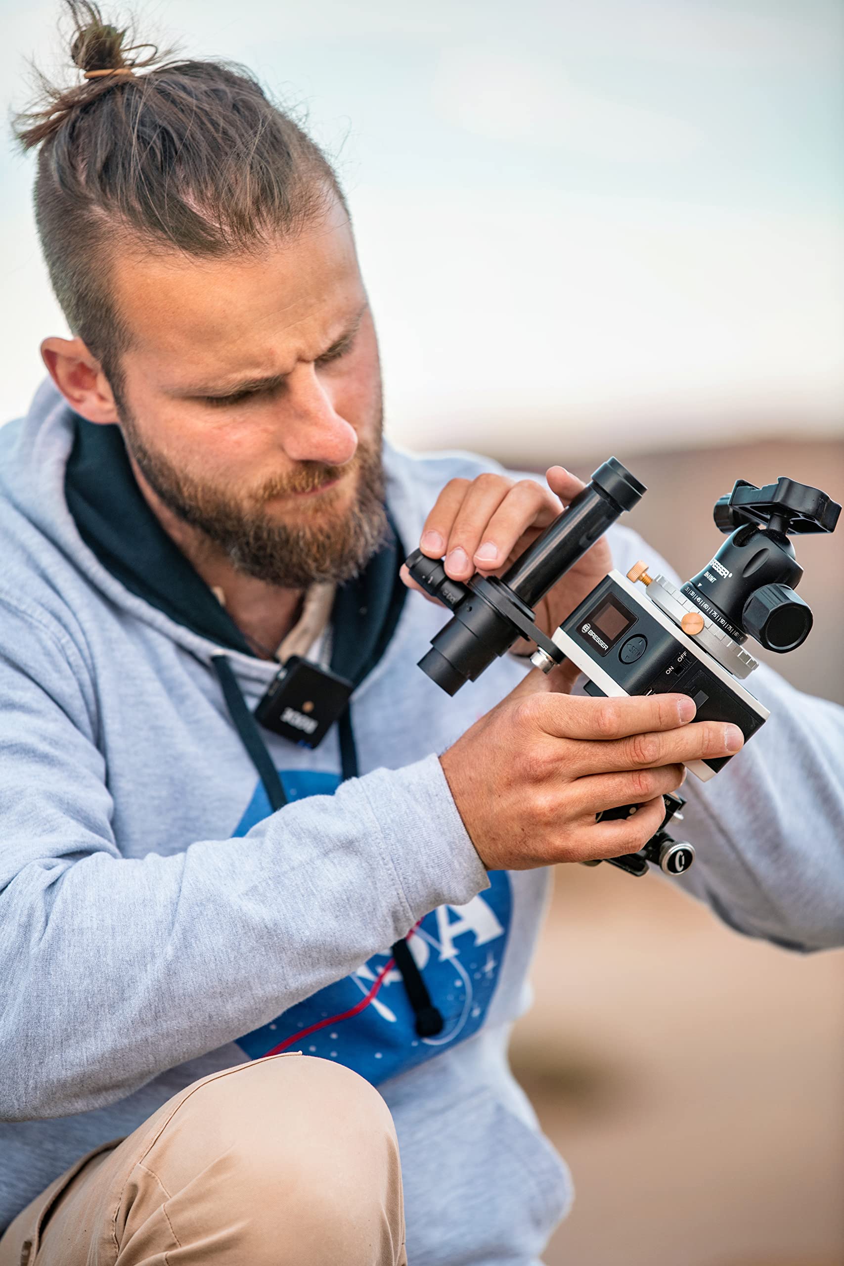 Bresser Teleskop StarTracker Astrofoto Montierung PM-100 für Langzeitaufnahmen oder Zeitraffer