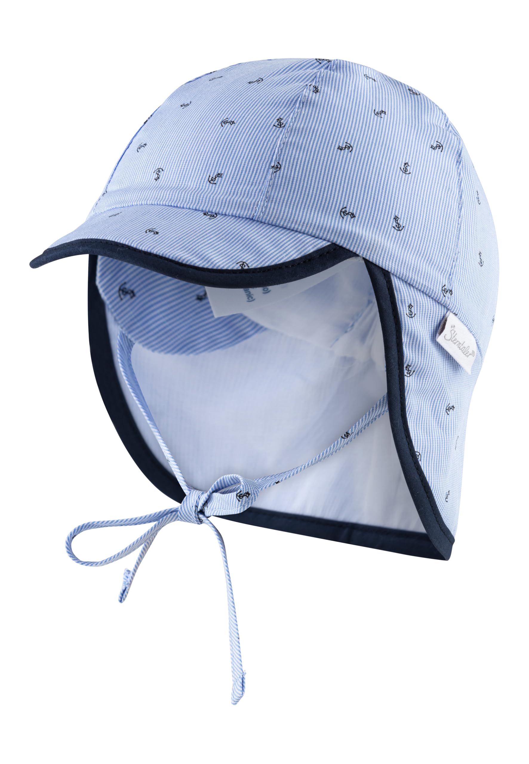 Sterntaler Baby Boys Schirmmütze M. Nackenschutz Hat, 47 Cap, Blue (Himmel 325), XXXX-Large (Manufacturer Size: 47)