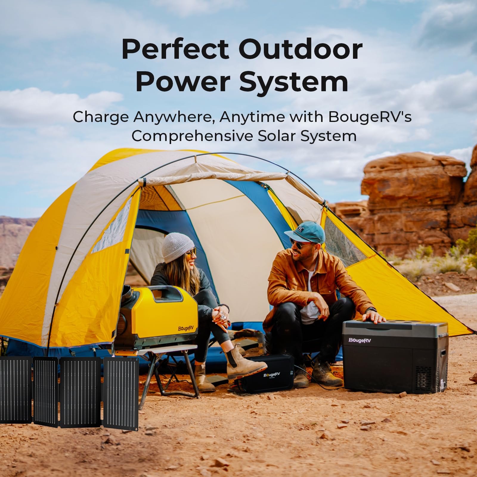 BougeRV CRPRO 12V Compressor Fridge Freezer 20L Car Fridge Portable Car Refrigerator 12/24V DC 110-240V AC for Camping Outdoor Travel Campervan RV Boat Home, -22℃ to 10℃, Battery Not Included — view 9