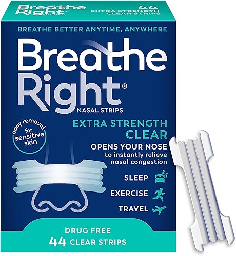 Miniatura 5 de Breathe Right Tiras nasales, extra fuertes, tiras nasales bronceadas, ayudan a detener los ronquidos, ronquidos y tiras nasales sin drogas  Extra