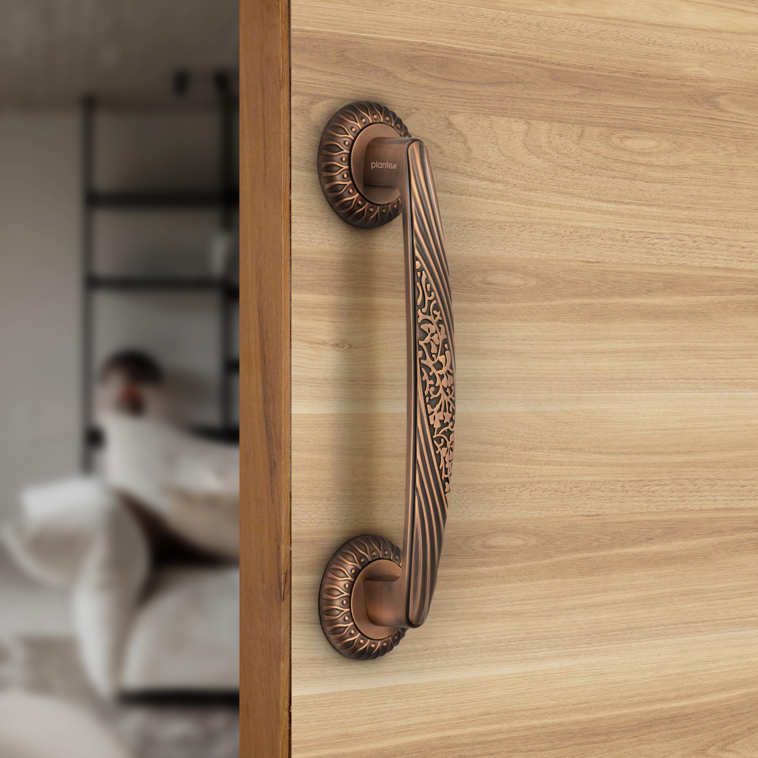 Plantex Door Handle/10 Inch Main Door Handle/Handle for Wooden Door/Pull-Push Door Handle/Door Accessories/3 Years Warranty (Pack of 1, Brass Antique) — Amazon image 8