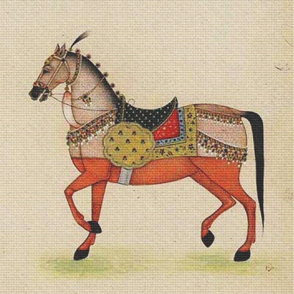 Art Needlepoint Horse from India II Kit