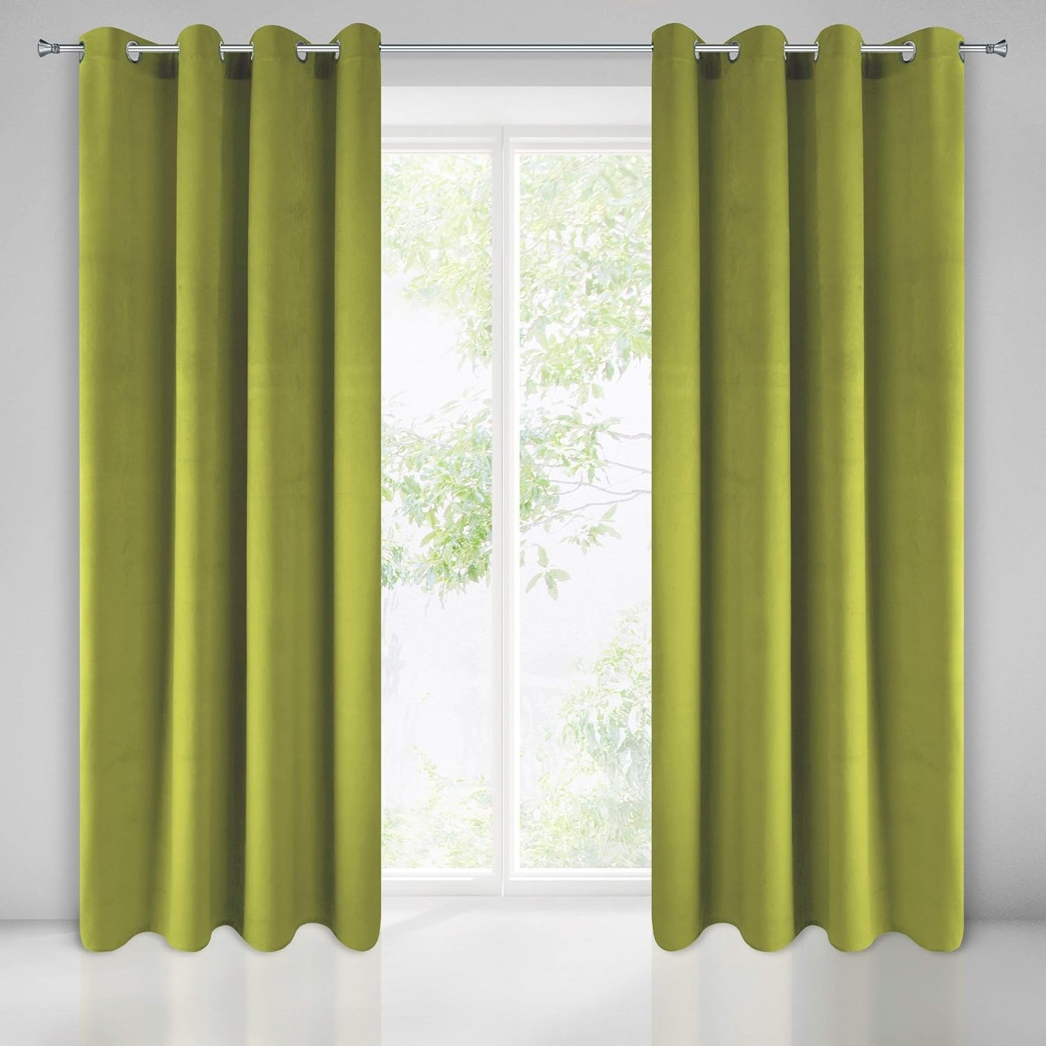 Eurofirany PIERRE Soft Plain Opaque Velvet Curtain with Eyelets, 1 Unit - Image 4