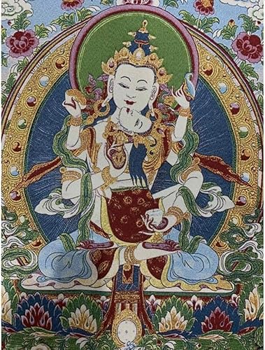 Miniatura 3 de Bordado de seda tibetano Thangka budista Vajrakila Mahsattv Tangka Yoga Budista Tapiz colgante de pared Arte de pared Decoración del hogar Tapiz